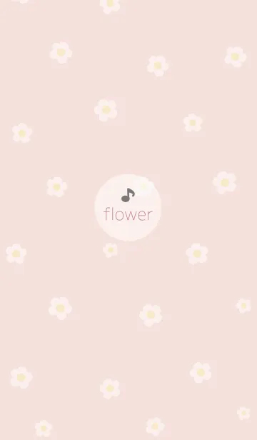 [LINE着せ替え] お花<音符>ピンク.の画像1