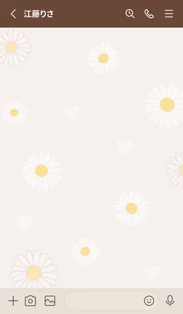 [LINE着せ替え] 春の装い♡pinkbrown08_1の画像2