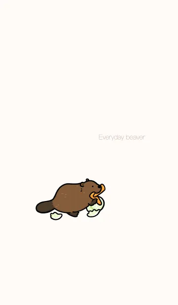 [LINE着せ替え] Everyday beaverの画像1