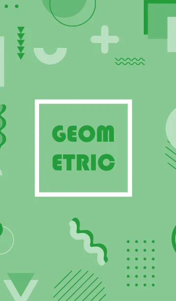 [LINE着せ替え] Flat Geometric De York Greenの画像1