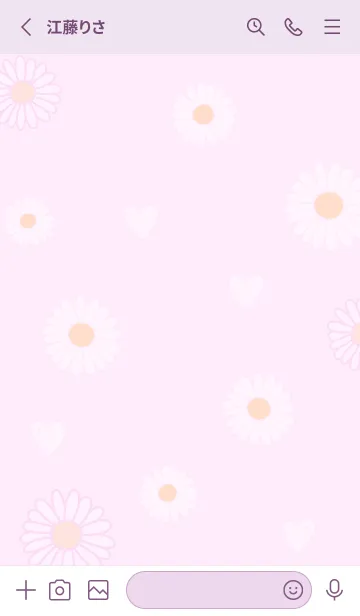 [LINE着せ替え] 春の装い♡pinkpurple11_1の画像2