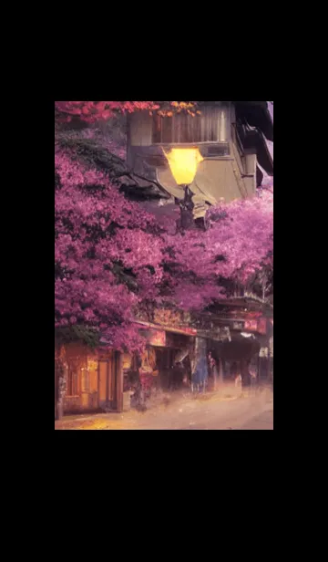 [LINE着せ替え] 和の夜桜#EE217。の画像1