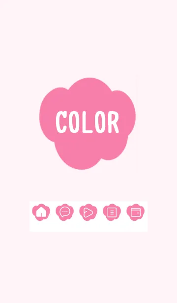 [LINE着せ替え] pink color U21の画像1