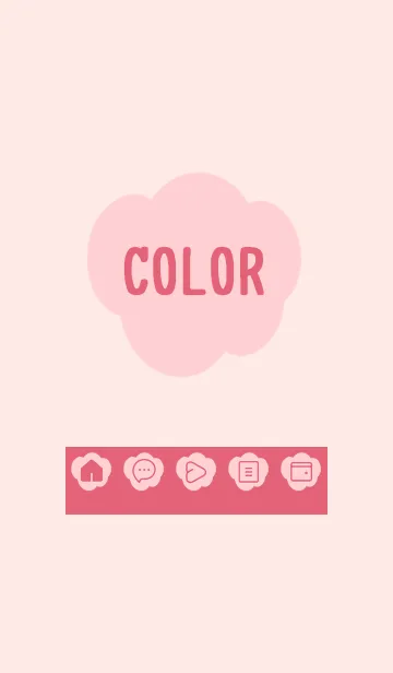 [LINE着せ替え] pink color U22の画像1