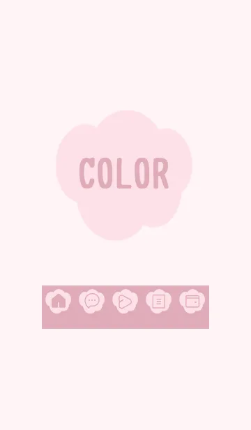 [LINE着せ替え] pink color U25の画像1