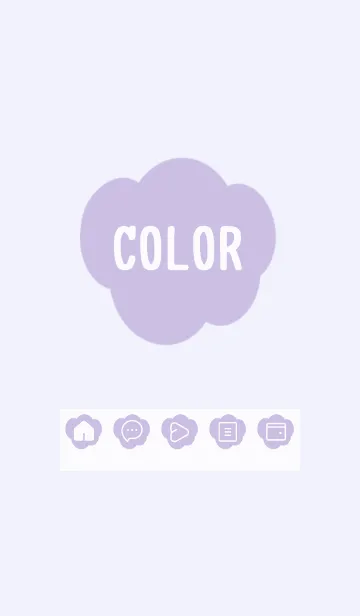 [LINE着せ替え] purple color U24の画像1