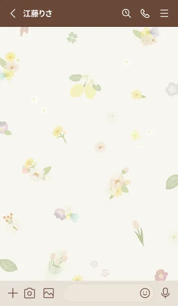 [LINE着せ替え] flower✿green07_1の画像2