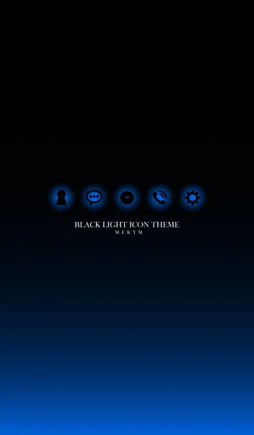[LINE着せ替え] BLACK LIGHT ICON THEME.MEKYM 12の画像1