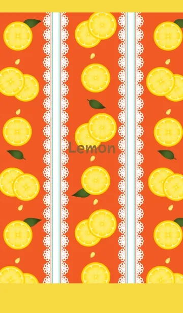 [LINE着せ替え] レースとレモンの着せかえ 黄色の画像1