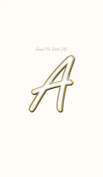 [LINE着せ替え] Enamel Pin INITIAL [A].の画像1