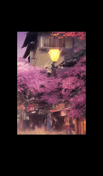 [LINE着せ替え] 和の夜桜#EE213。の画像1