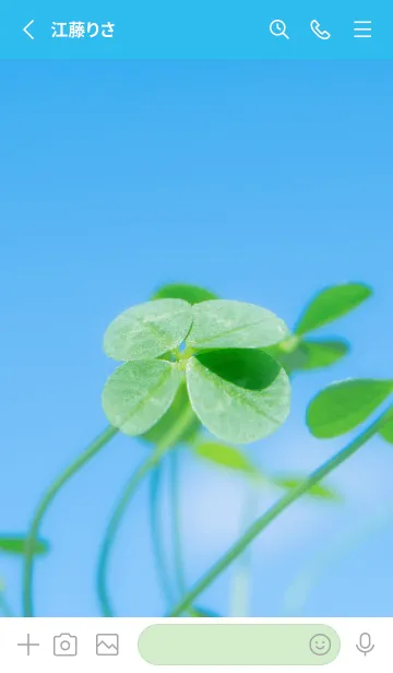 [LINE着せ替え] 四つ葉のクローバー Vintage Lens #17-5の画像2