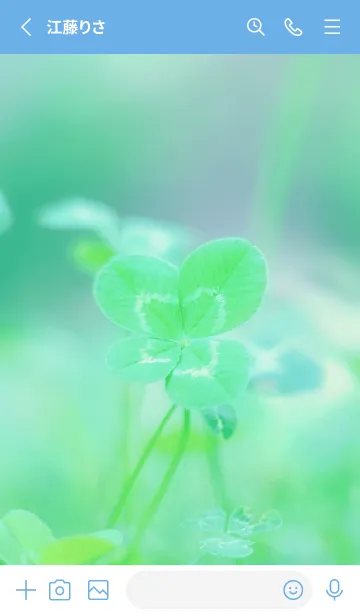 [LINE着せ替え] 四つ葉のクローバー Vintage Lens #18-4の画像2