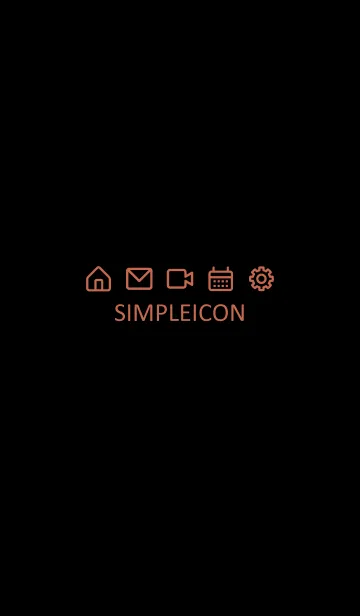 [LINE着せ替え] SIMPLE ICON -BLACK- 40の画像1