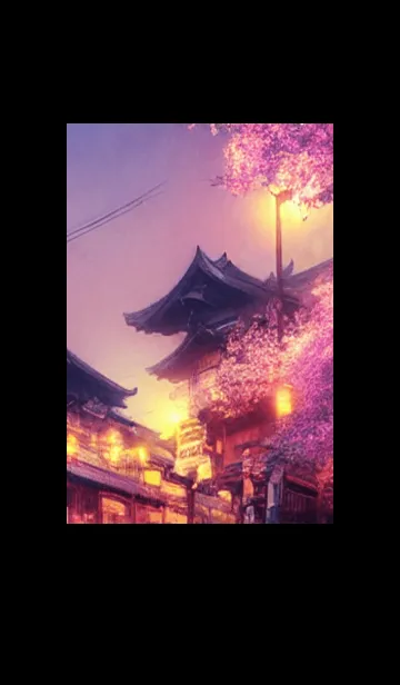 [LINE着せ替え] 和の夜桜#EE225。の画像1