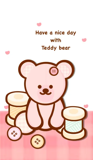 [LINE着せ替え] Pastel sweet teddy bear 13の画像1