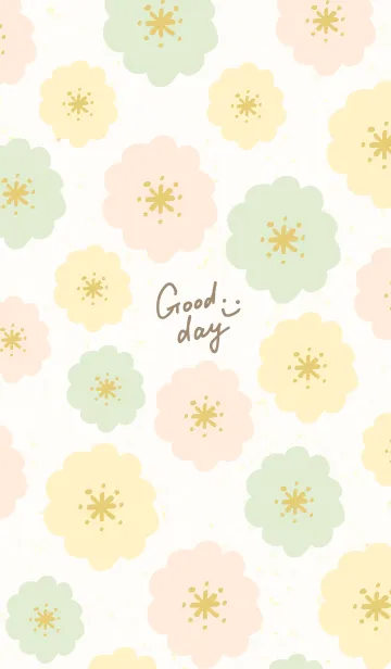 [LINE着せ替え] かわいい丸い花13の画像1