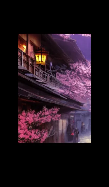 [LINE着せ替え] 和の夜桜#EE223。の画像1