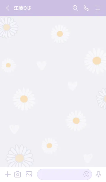 [LINE着せ替え] 春の装い♡violet04の画像2