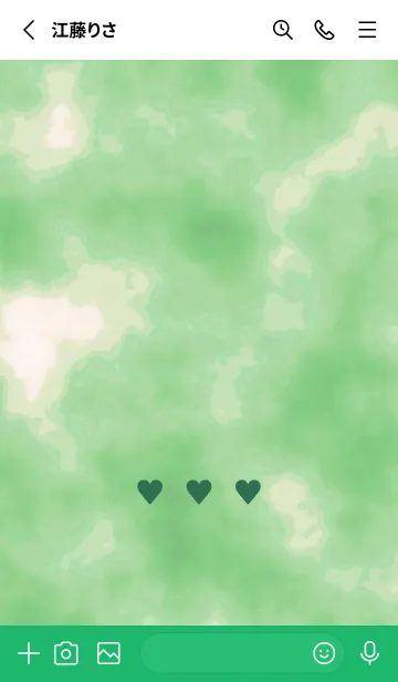 [LINE着せ替え] 3 ハート 108の画像2