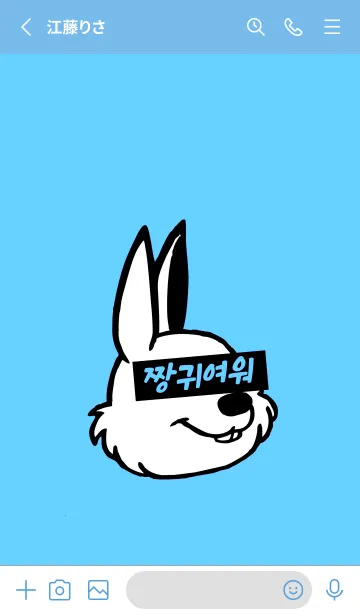 [LINE着せ替え] 韓国 ラビット 3の画像2