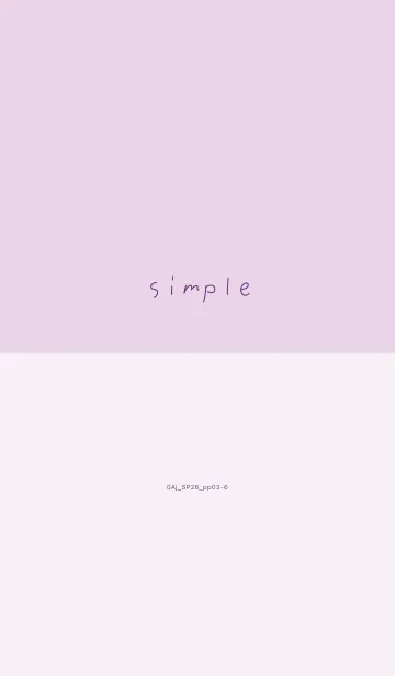 [LINE着せ替え] 0Aj_26_パープル3-6の画像1