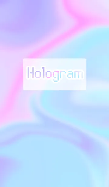 [LINE着せ替え] ホログラム ピンク&ブルー&パープルの画像1