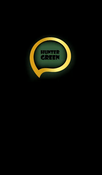 [LINE着せ替え] Hunter Green Gold Black Theme (JP)の画像1