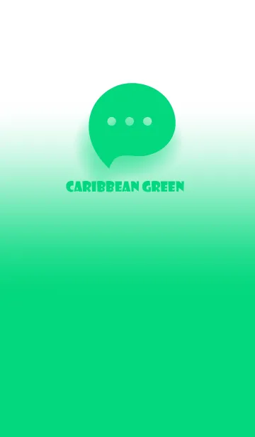 [LINE着せ替え] Caribbean Green & White Theme V.3 (JP)の画像1