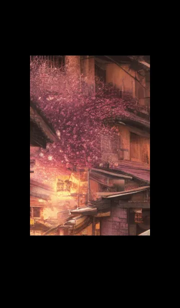 [LINE着せ替え] 和の夜桜#EE222。の画像1