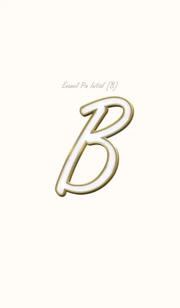 [LINE着せ替え] Enamel Pin INITIAL [B].の画像1