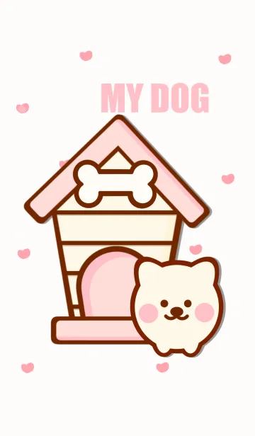 [LINE着せ替え] Pastel dog house 2の画像1