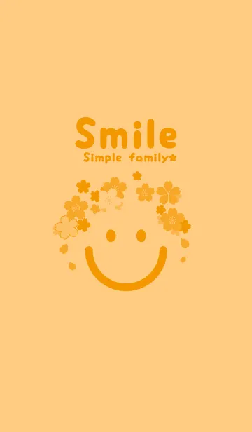 [LINE着せ替え] スマイル＆桜 ゴールデンコーンの画像1