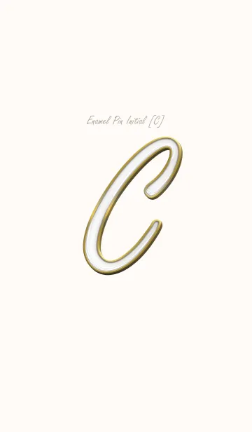 [LINE着せ替え] Enamel Pin INITIAL [C].の画像1