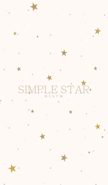 [LINE着せ替え] SIMPLE STAR NATURAL YELLOW.MEKYM 14の画像1