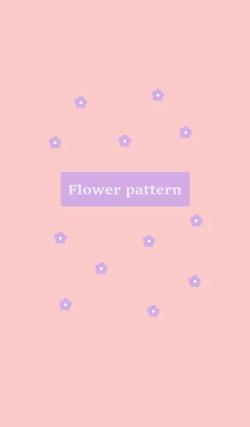 [LINE着せ替え] flower pattern (purple pink)の画像1