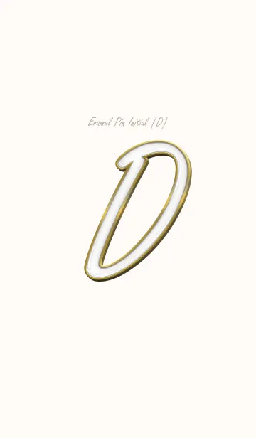 [LINE着せ替え] Enamel Pin INITIAL [D].の画像1