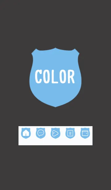 [LINE着せ替え] blue color V25の画像1