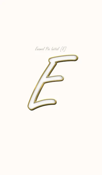 [LINE着せ替え] Enamel Pin INITIAL [E].の画像1