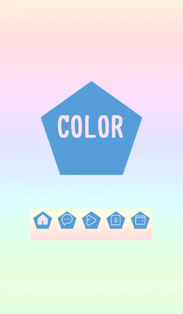 blue color rainbow I05の着せ替えメイン画像