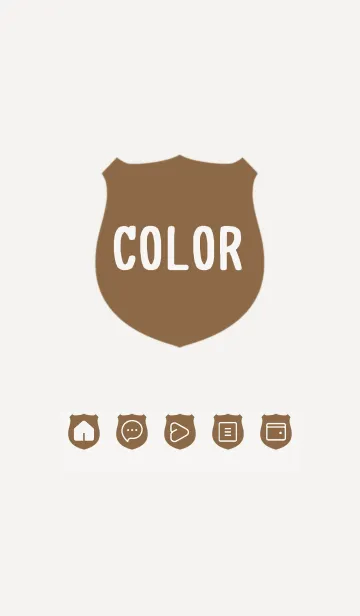 [LINE着せ替え] brown color V23の画像1