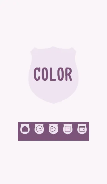 [LINE着せ替え] purple color V23の画像1