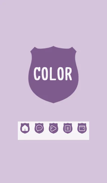 [LINE着せ替え] purple color V25の画像1