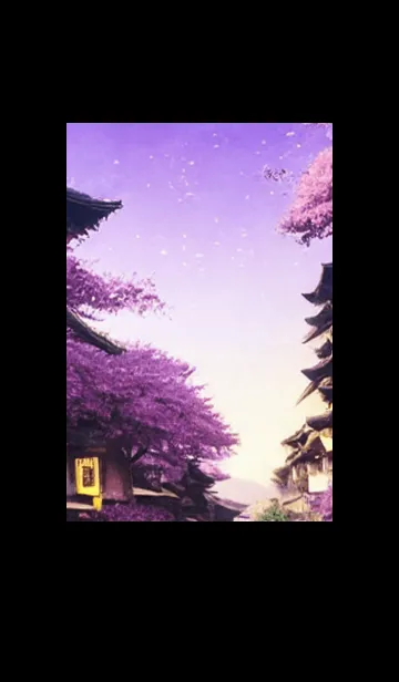 [LINE着せ替え] 和の夜桜#EF013。の画像1