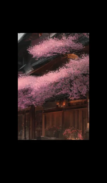 [LINE着せ替え] 和の夜桜#EF09。の画像1