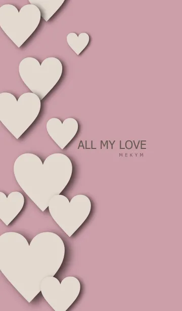 ALL MY LOVE DUSKYBROWN HEART - MEKYM 2の着せ替えメイン画像