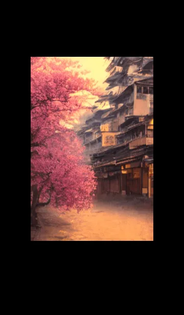 [LINE着せ替え] 和の夜桜#EF01。の画像1