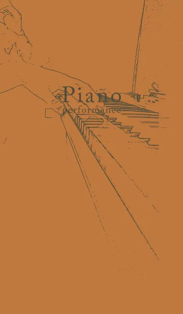 [LINE着せ替え] ピアノ演奏  タンの画像1