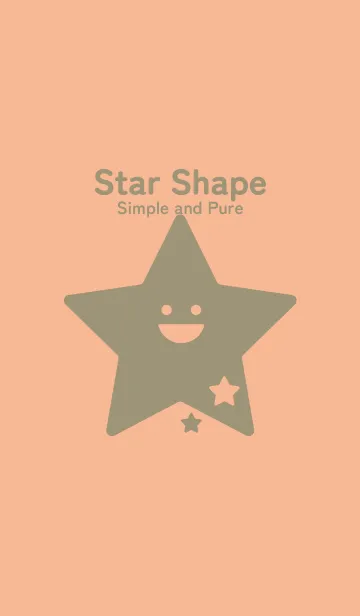 [LINE着せ替え] 星型の着せかえ ライトアプリコットの画像1