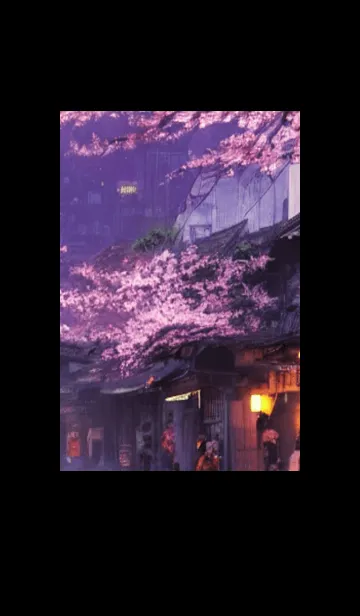 [LINE着せ替え] 和の夜桜#EE230。の画像1